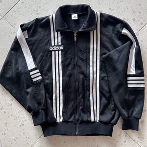 Vintage 90s Y2K Adidas Descente Three Stripe Track Jacket Made in Japan